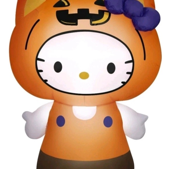 Hello Kitty Halloween Inflatable - Orange and Green - Picture 4 of 5